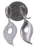 Sterling Silver Cubic Zirconia Hook Dangle Earrings DS55210